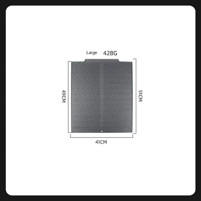 Pet Feeding Mat, Waterproof Placemat for Dog & Cat Food & Water Bowls, Quick-Dry Rubber Backing