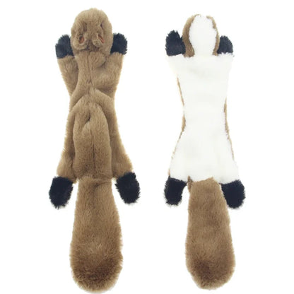 New 45cm Simulated Animal Holster No Stuffing with Squeakers Dog Chew Toy Durable Plush Crinkle Pet Squeak Toys Pet Supplies