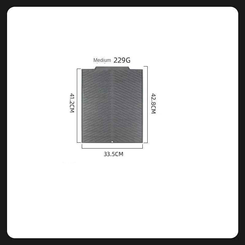 Pet Feeding Mat, Waterproof Placemat for Dog & Cat Food & Water Bowls, Quick-Dry Rubber Backing