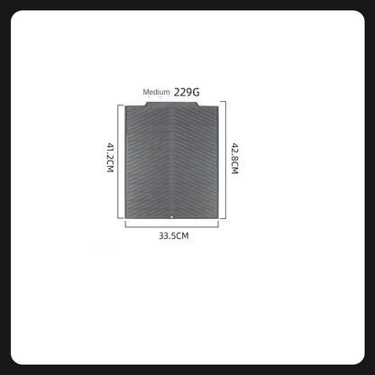 Pet Feeding Mat, Waterproof Placemat for Dog & Cat Food & Water Bowls, Quick-Dry Rubber Backing